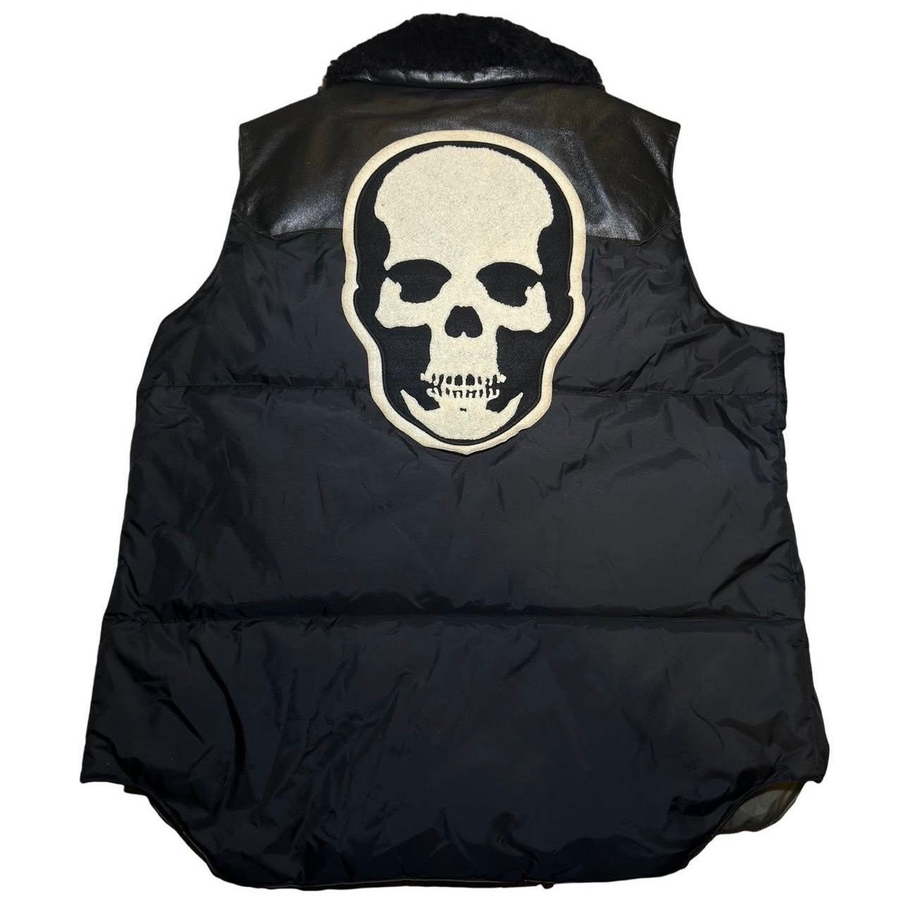 If Six Was Nine Sherpa-Collar Skull Puffer Vest Size US M / EU 48-50 / 2 - 2 Thumbnail