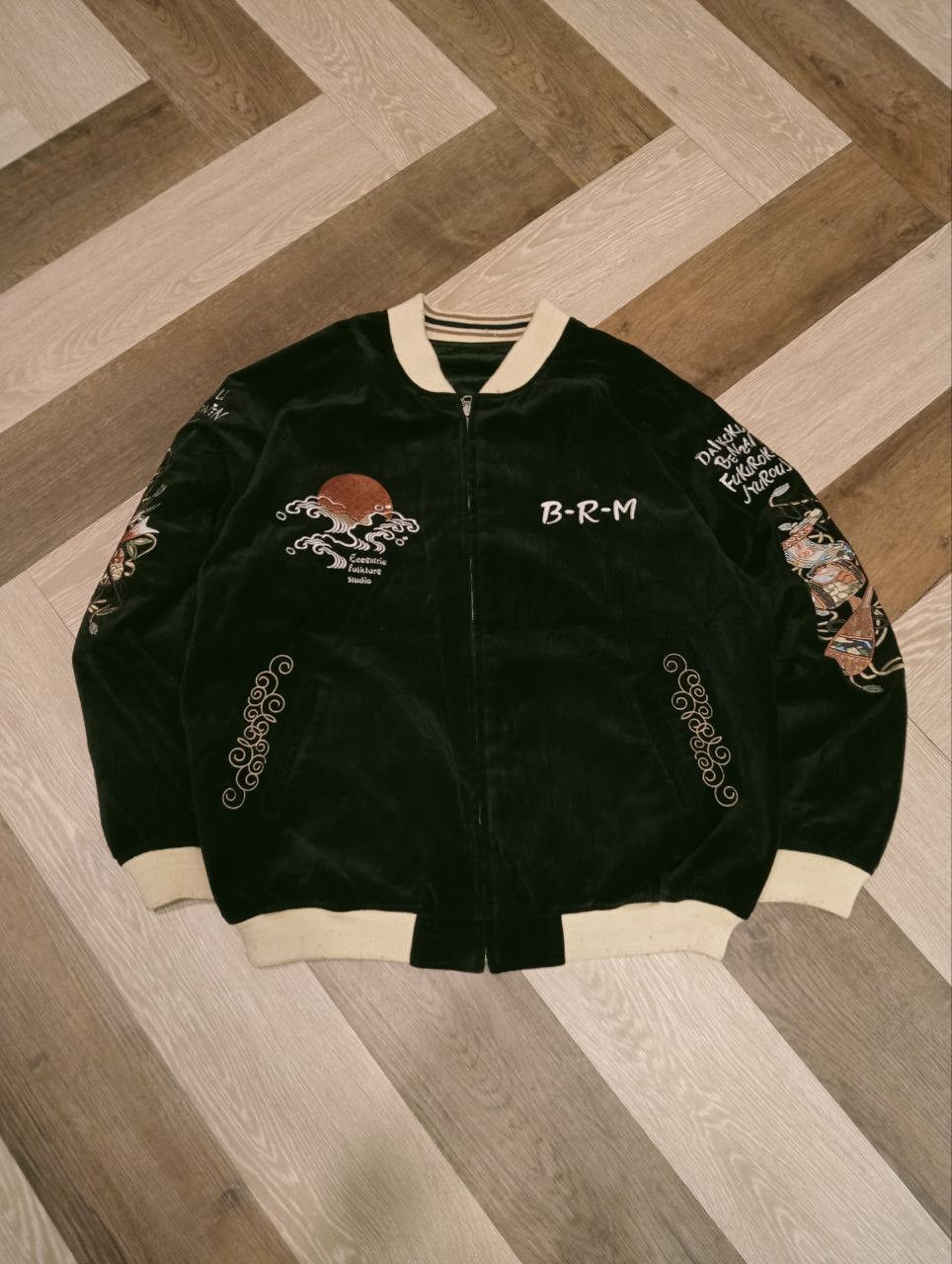 Japanese Brand VINTAGE SUKAJAN SOUVENIR JAPAN REVERSIBLE JACKET Size US XL / EU 56 / 4 - 8 Thumbnail