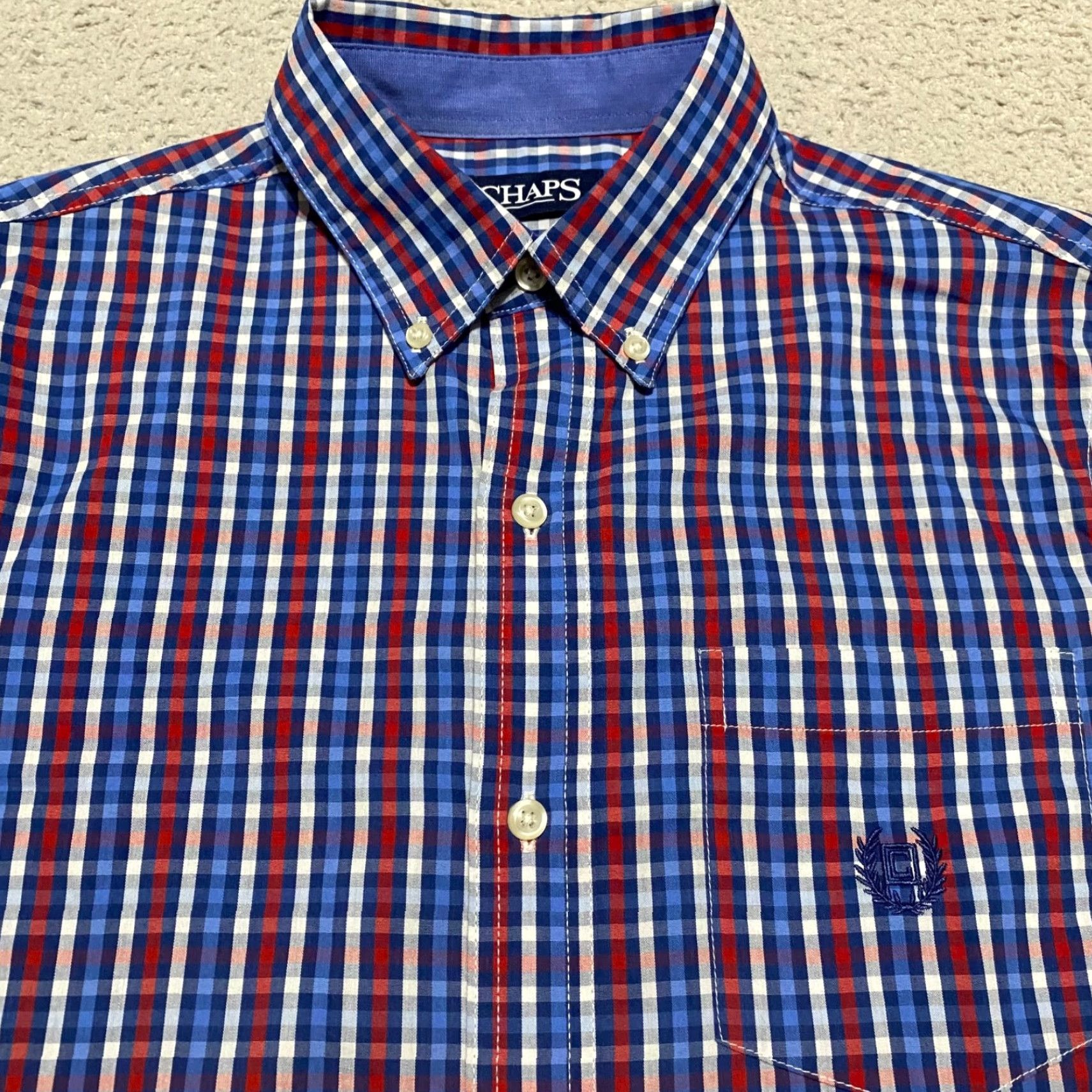 Chaps Ralph Lauren Chaps Mens Small Shirt Multicolor Plaid Long Sleeve Button-Down Shirt For Casual Size US S / EU 44-46 / 1 - 6 Thumbnail