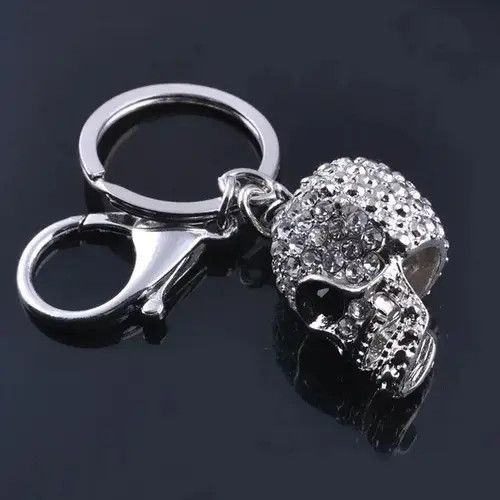 Other C.Zircon Inlaid Skull Head Keychain Size ONE SIZE - 2 Thumbnail