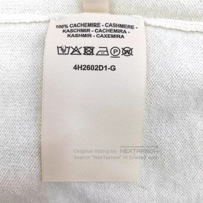 Hermes Hermes Beige cashmere round neck long sleeve knit sweater Size XS / US 0-2 / IT 36-38 - 9 Thumbnail