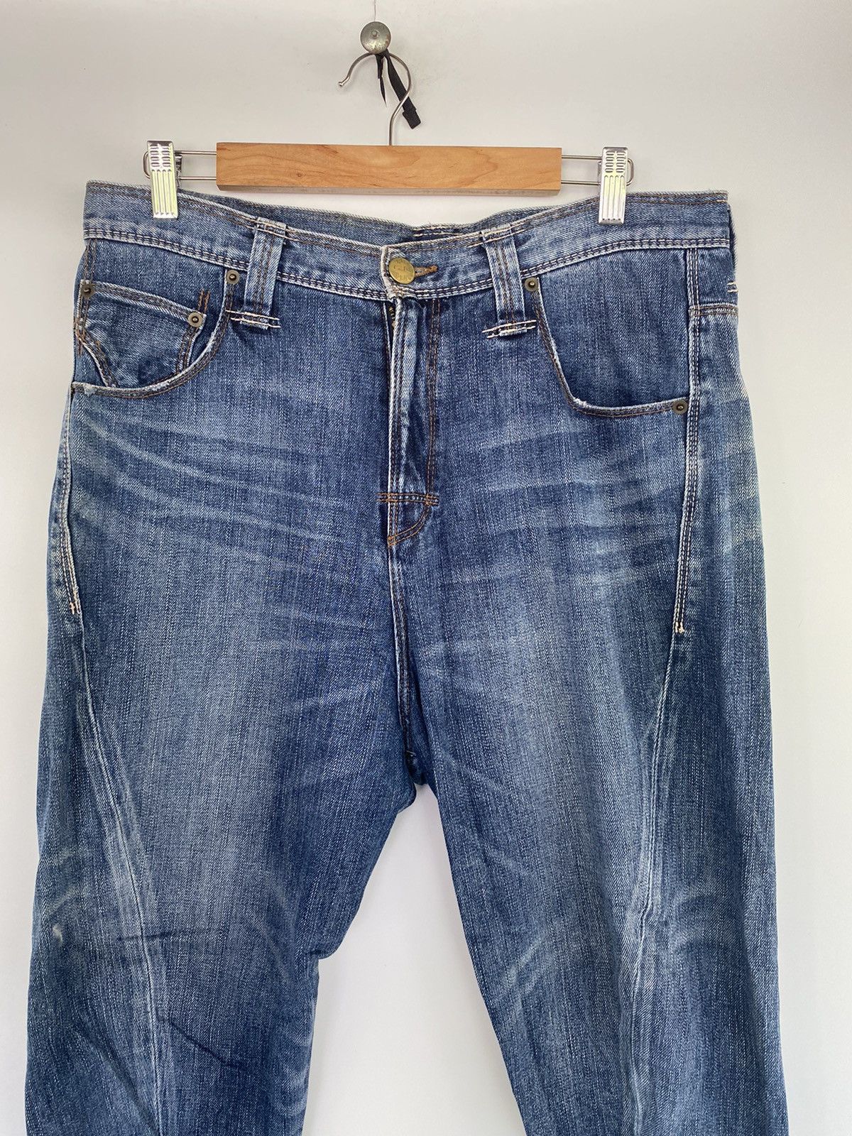 Designer × Japanese Brand Japanese Brand Bit Blue Denim Jeans Pant Size US 34 / EU 50 - 3 Thumbnail