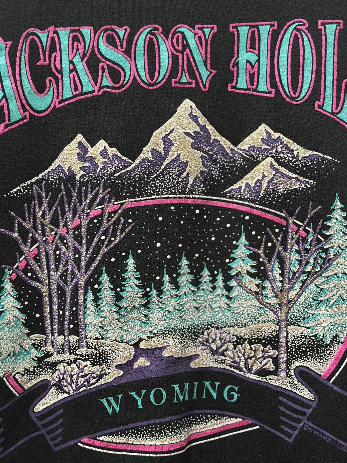 Other Vintage 90s Jackson Hole Wyoming Collared Sweatshirt Wmn’s L Size M / US 6-8 / IT 42-44 - 3 Thumbnail