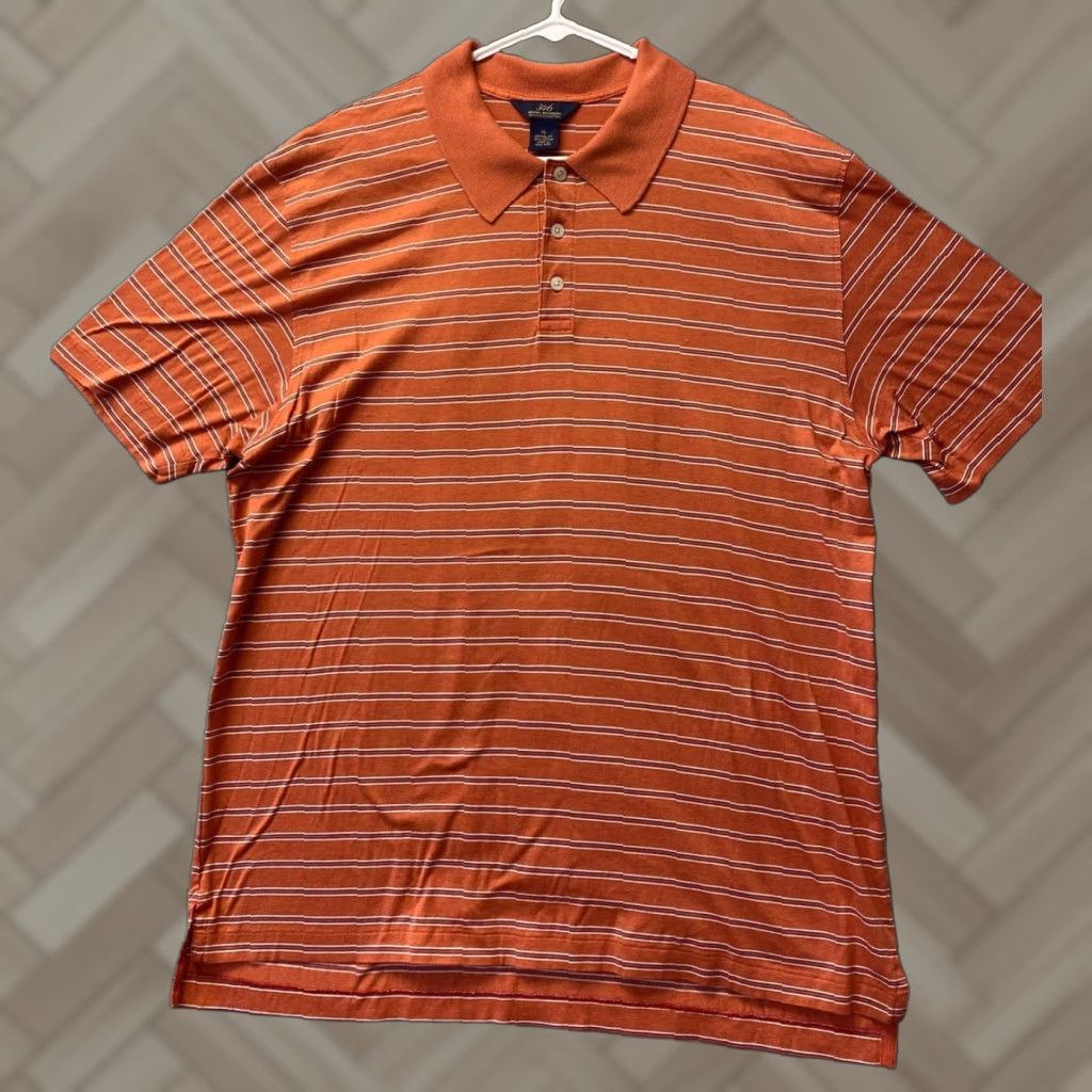 Brooks Brothers Brooks Brothers Golf Polo Shirt Men’s XL Short Sleeve 100% Cotton Brown Casual Summer Active Size US XL / EU 56 / 4 - 1 Thumbnail