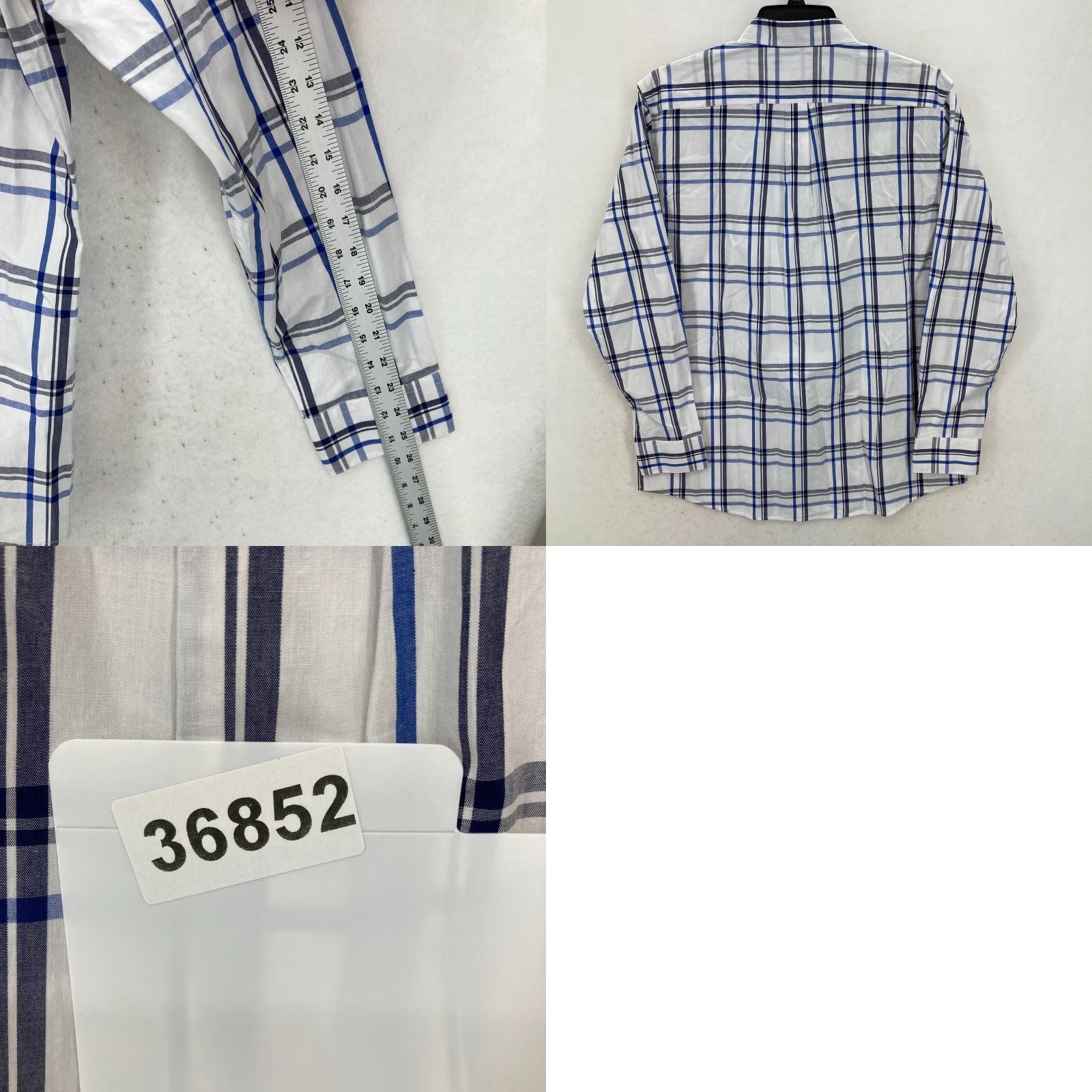 Doublet Double Pump Western Shirt Mens Large Blue Plaid Pearl Snap Cowboy Rodeo Button-Up Shirt Size US L / EU 52-54 / 3 - 8 Thumbnail