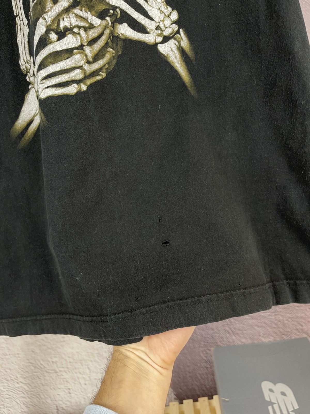 Band Tees Dritte Wahl vintage skull y2k 90s made in Poland tee shirt Size US XL / EU 56 / 4 - 6 Thumbnail