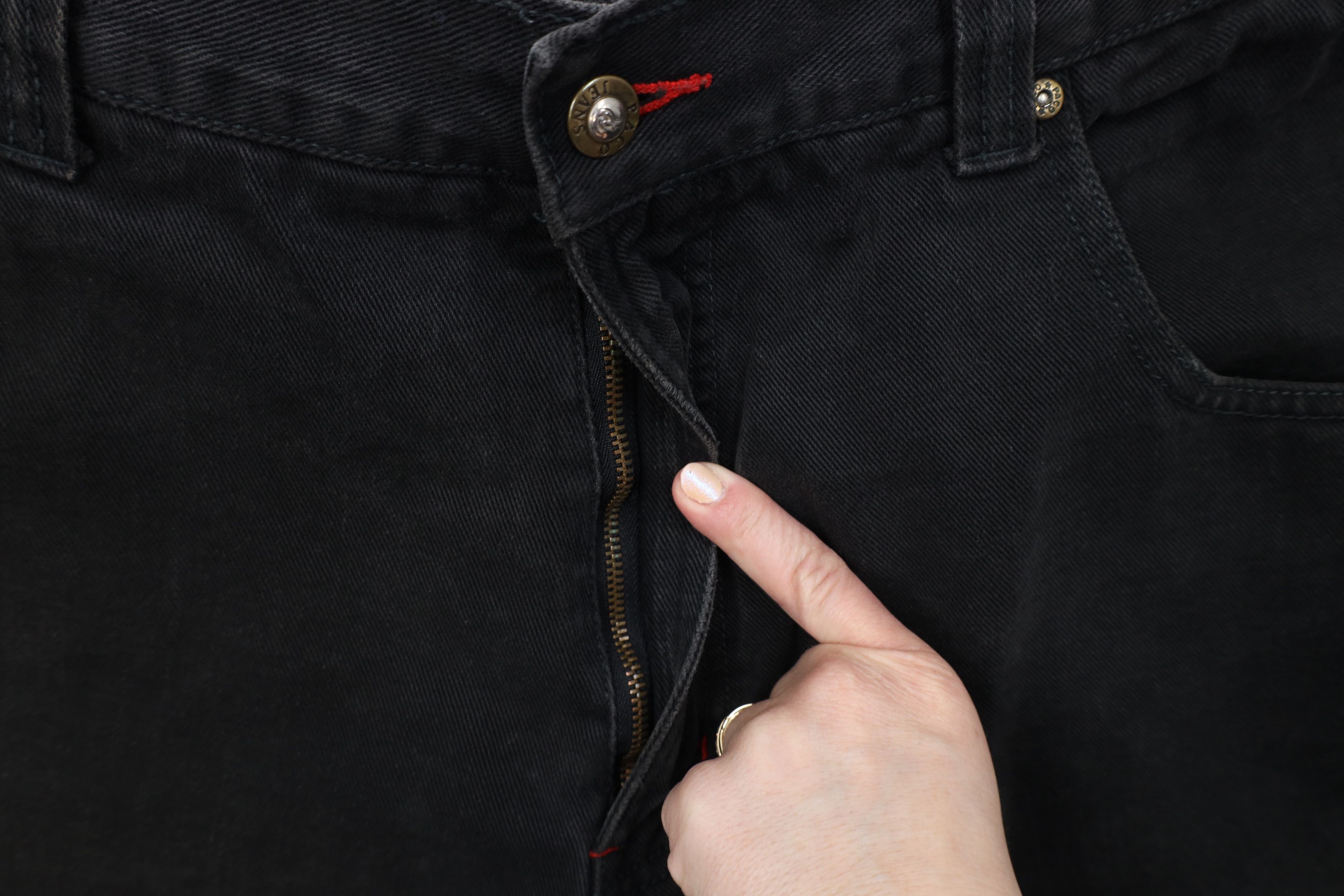 Vintage Vintage 90s Y2K Paco Sports Fit Denim Jean Shorts Black Size US 38 / EU 54 - 6 Thumbnail