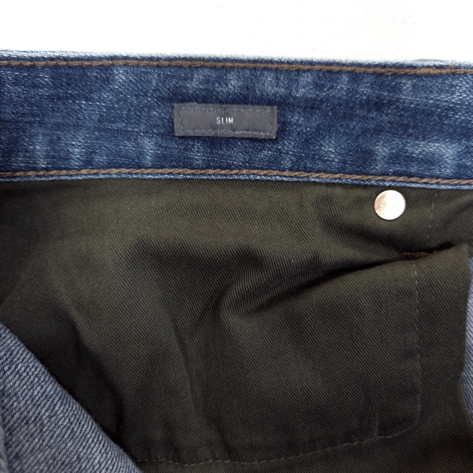 Bonobos Bonobos Selvedge Jeans Mens 35x35 Slim Fit Stretch Blue USA Size US 35 - 4 Thumbnail