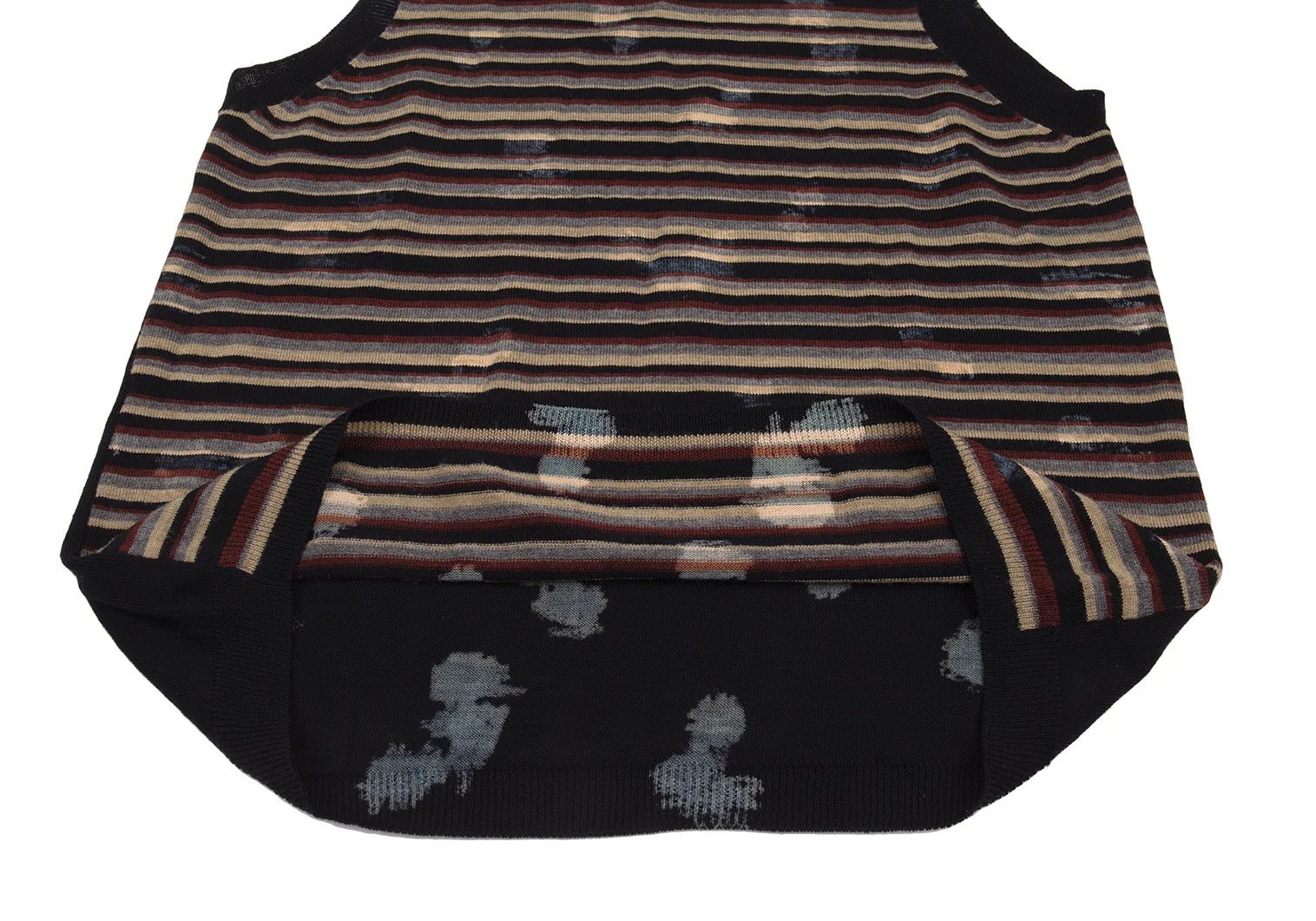 Comme des Garcons Homme Plus Bleached Stripe Knit Vest in Navy and Other Colors Size US M / EU 48-50 / 2 - 8 Thumbnail