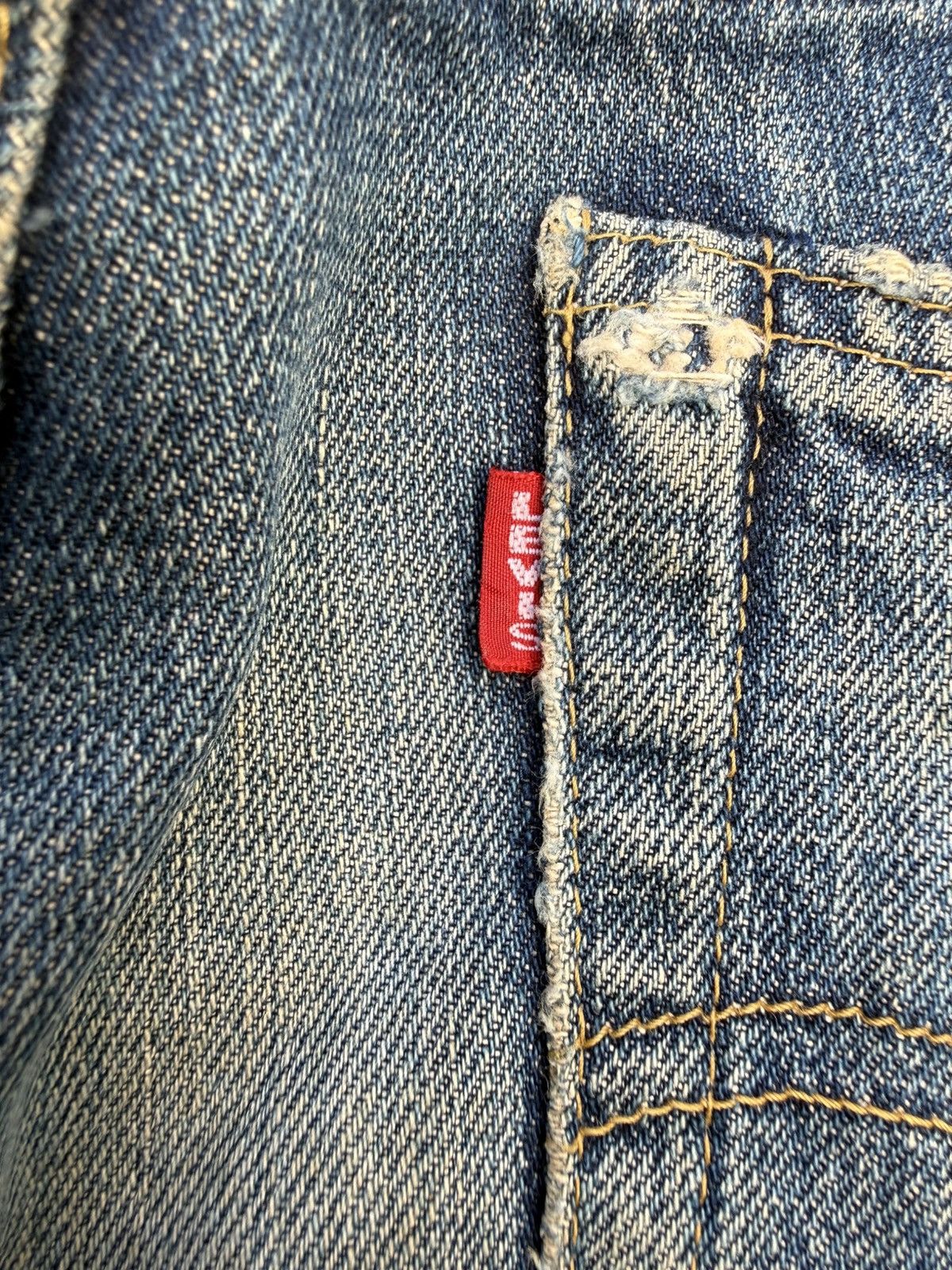 Levi's Vintage Clothing W34x34.5 Vintage levi’s 702 redline big E buckle back Size US 34 / EU 50 - 8 Thumbnail