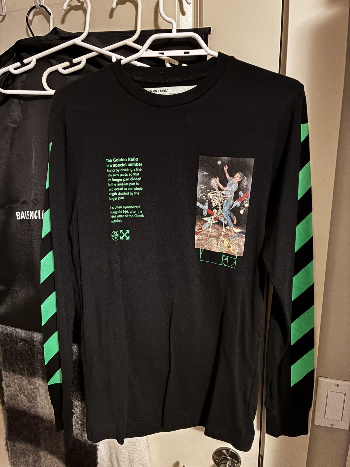 Off-White OFF-WHITE pascal painting black long sleeve Size XS / US 0-2 / IT 36-38 - 1 Thumbnail