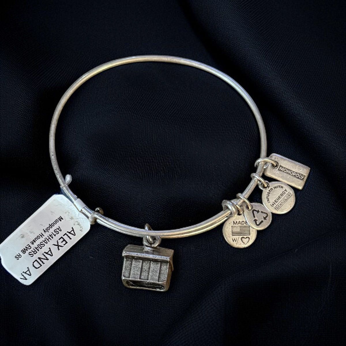 Other Alex and Ani silver tone Monopoly house expandable bracelet Size ONE SIZE - 1 Thumbnail