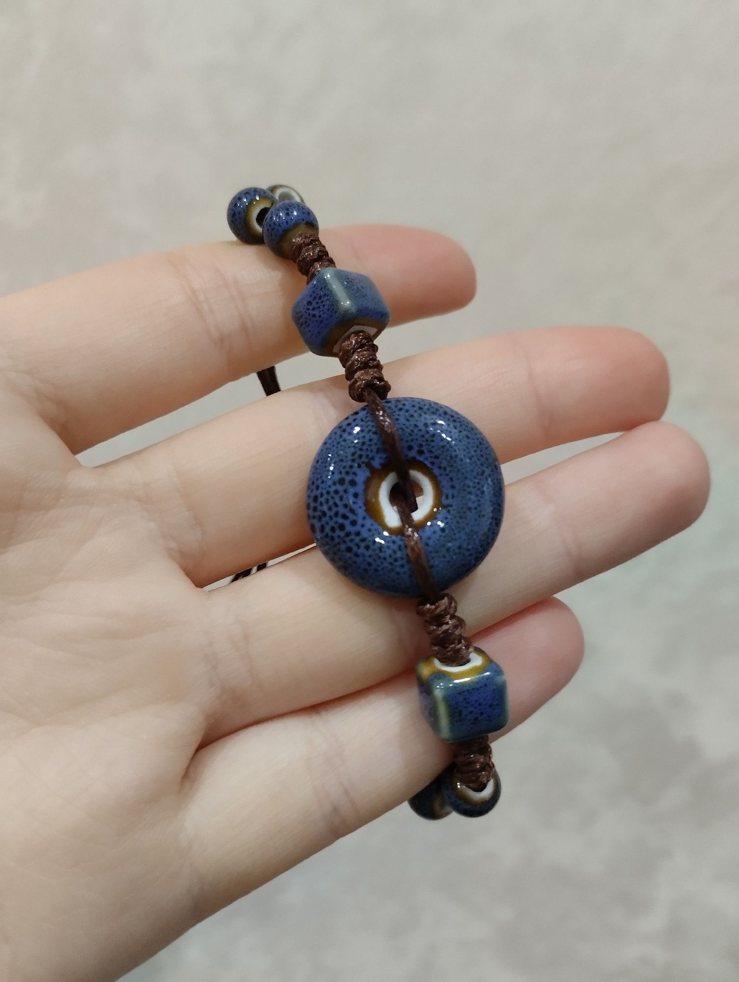 Jewelry Adjustable Ceramic Peace buckle Bracelet Size ONE SIZE - 2 Thumbnail