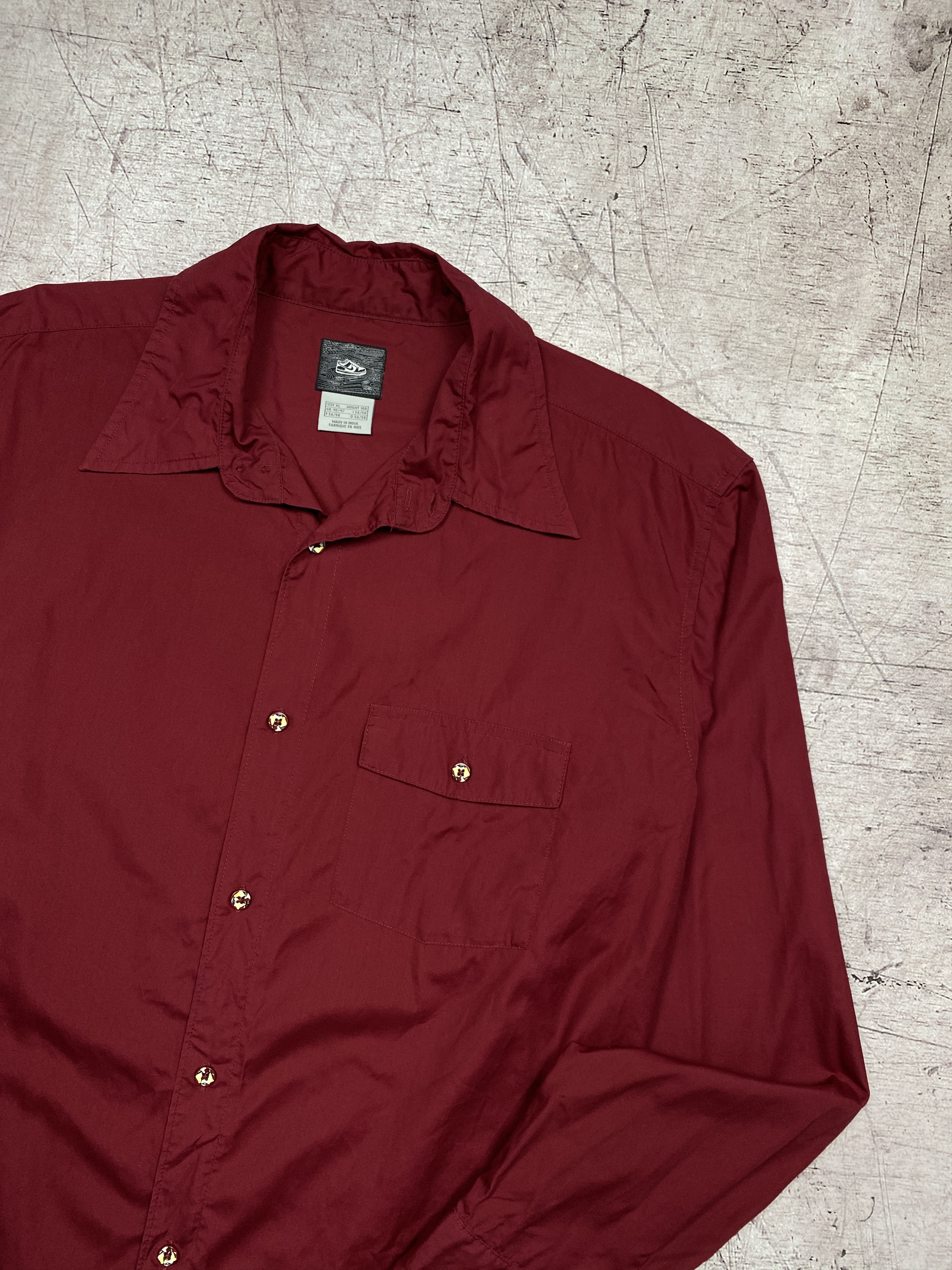 Nike × Vintage Nike Vintage Mens Long Sleeve Shirt Y2K Size US XL / EU 56 / 4 - 2 Thumbnail