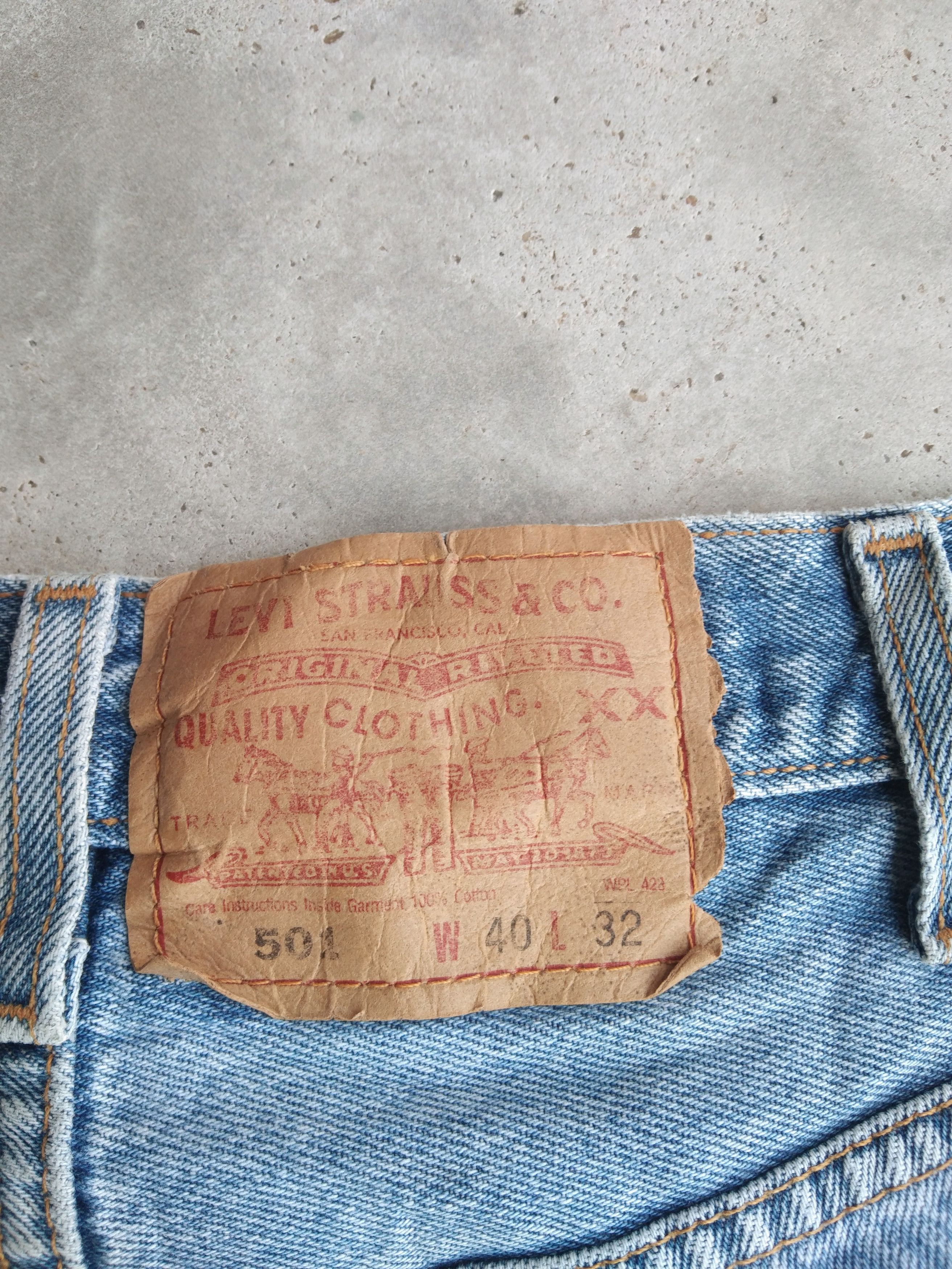 Levi's Vintage Levi's 501 x Anch Crash 90s Y2k Jeans 38x32 Size US 38 / EU 54 - 4 Thumbnail
