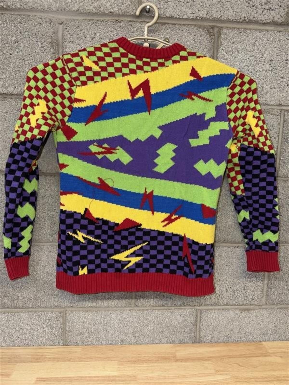 Other Retro Neon Alpaca Llama Knit Sweater Small 3 Degrees 80s 90s Size US S / EU 44-46 / 1 - 3 Thumbnail