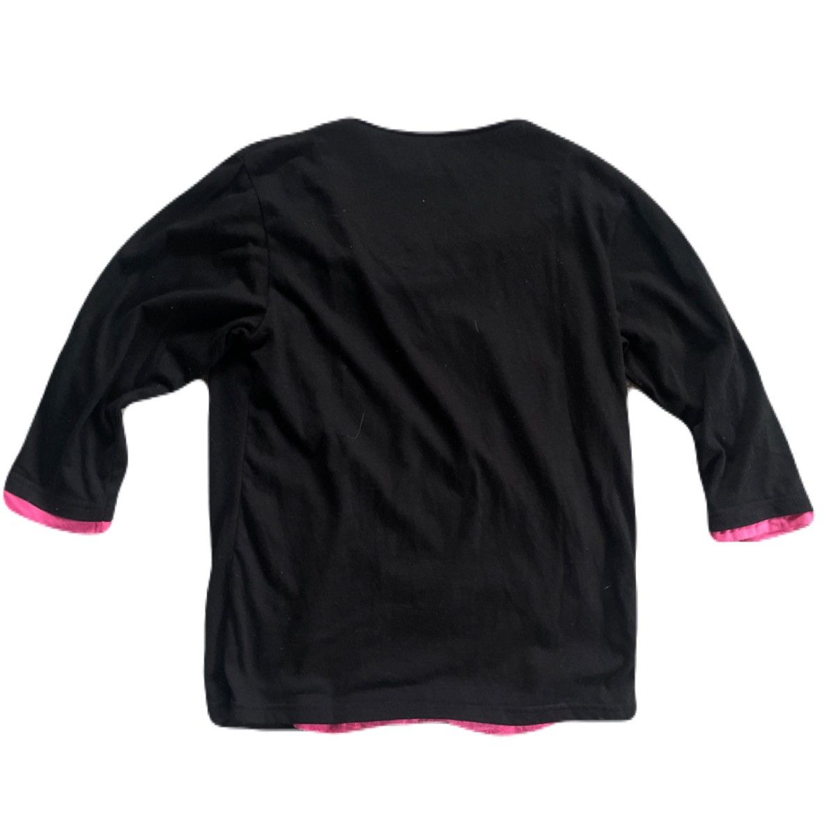 If Six Was Nine 2000s Japanese archive Layered Drape Poem 3/4 Sleeve Tee Y2K Size US S / EU 44-46 / 1 - 4 Thumbnail