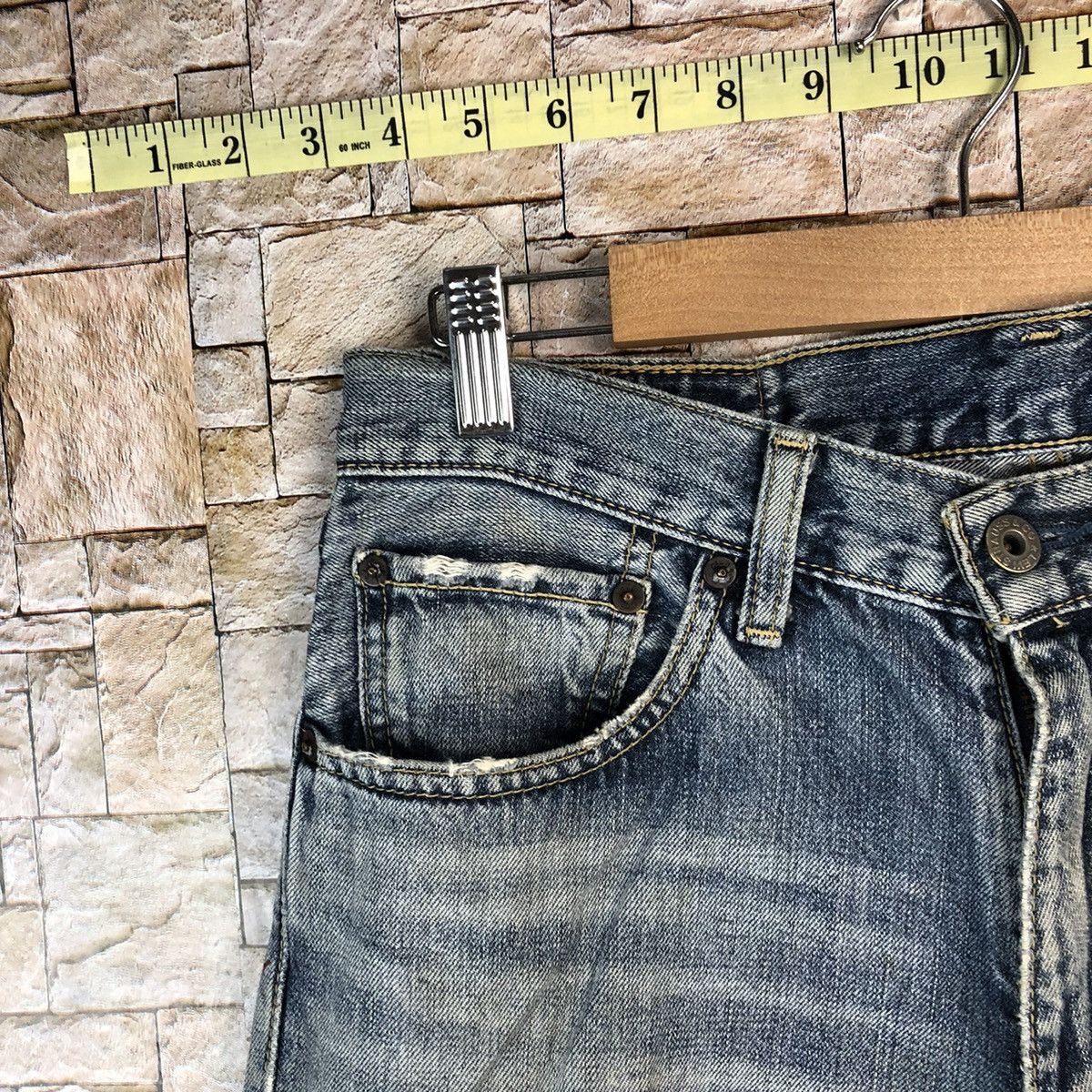 Levi's Levis Blue Distressed ripped cobain Denim Pants #A1135 Size US 32 / EU 48 - 7 Thumbnail