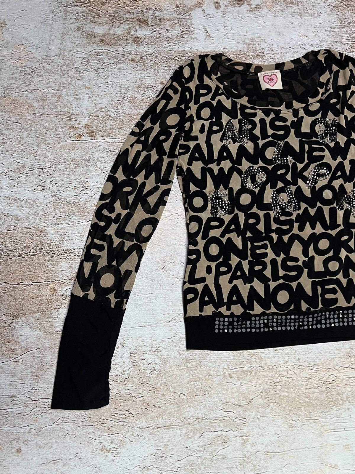 Other Vintage printed mesh long sleeve Size S / US 4 / IT 40 - 2 Thumbnail