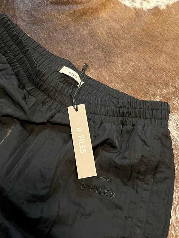 Ojardorf O. Files Wrinkled Nylon Track Pants wide leg flared baggy XL Size US 36 / EU 52 - 3 Thumbnail