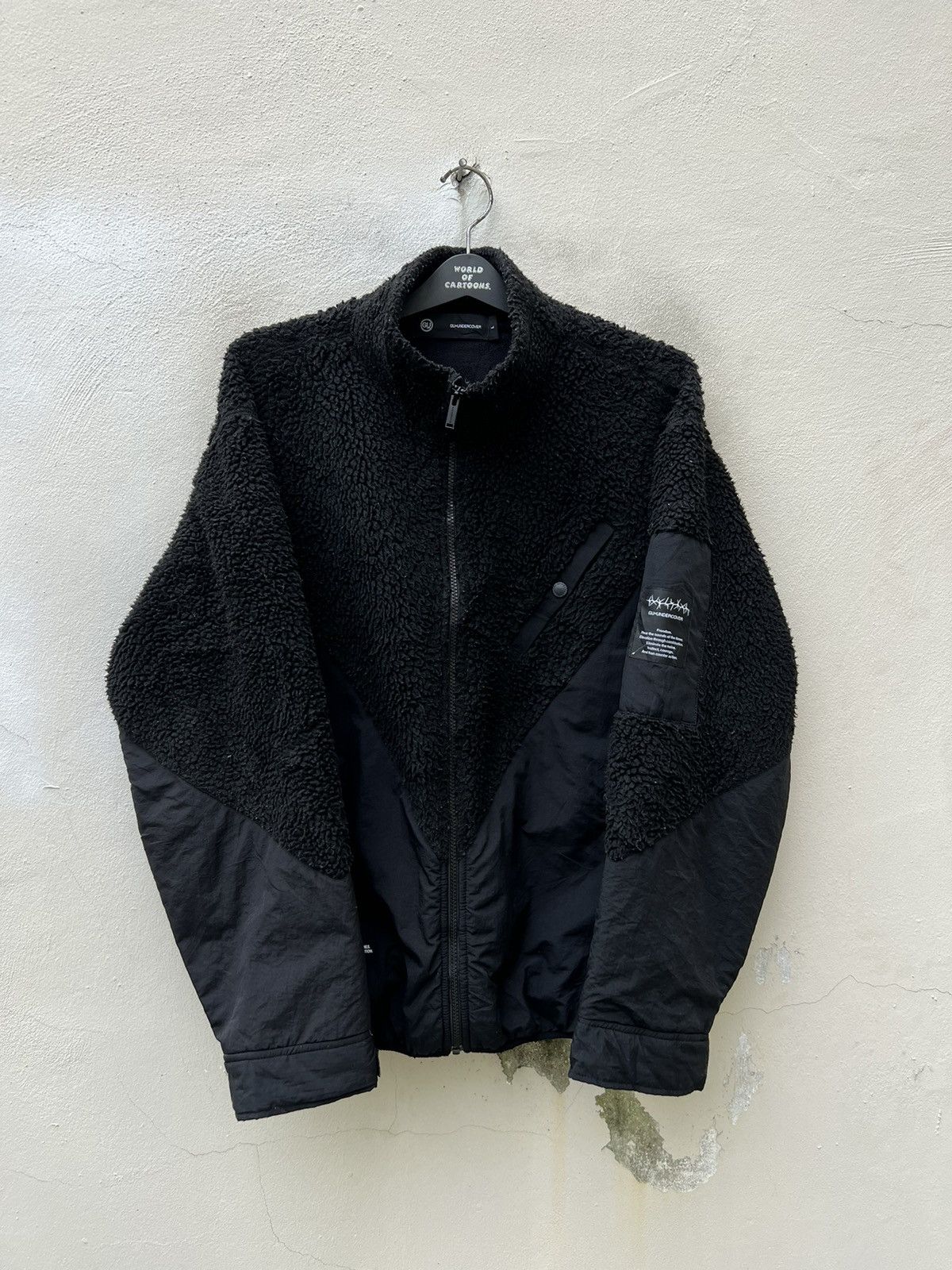 Undercover Undercover X Gu Black Hybrid Fleece Zipper Jacket Size US L / EU 52-54 / 3 - 6 Thumbnail