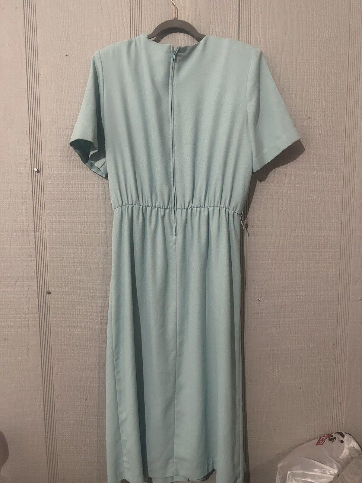 Designer Sweetbriar Dress Size 16 Vintage 80s Blue Size XXL / US 16-18 / IT 52-54 - 7 Thumbnail