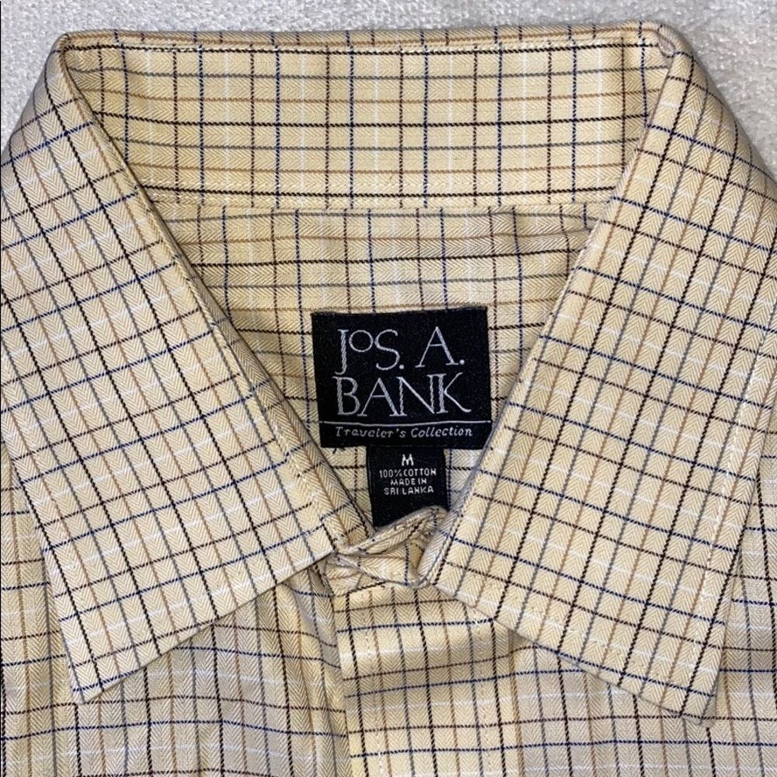 Jos. A. Bank Joseph A. Bank Yellow Plaid Button Down Shirt | Sz M Size US M / EU 48-50 / 2 - 3 Thumbnail