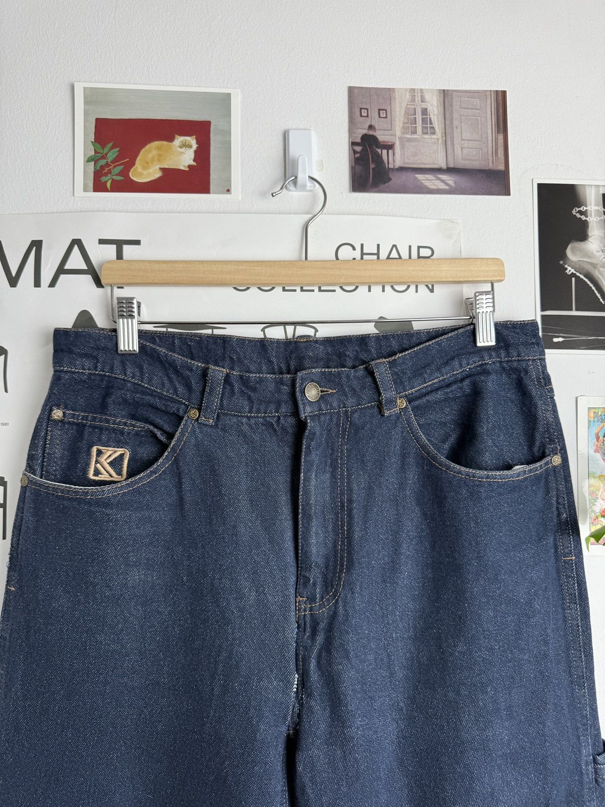 Karl Kani × Vintage Vintage y2k Karl kani baggy denim carpenter pants M skate 90s Size US 34 / EU 50 - 7 Thumbnail