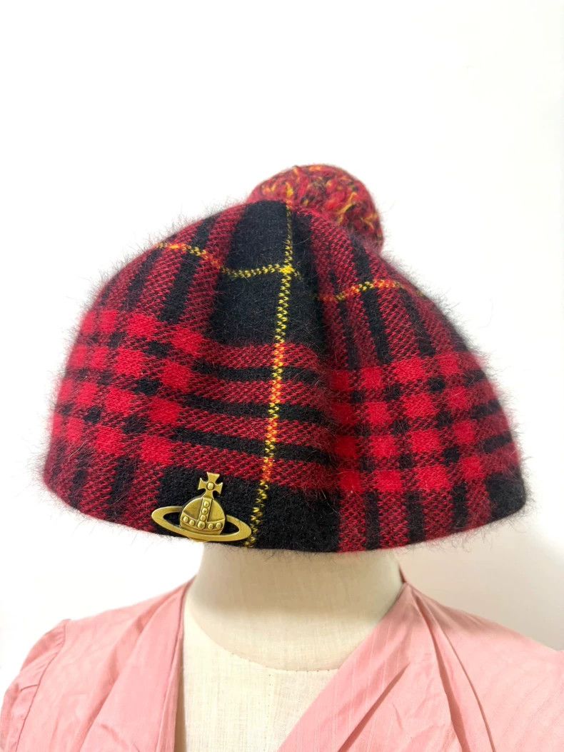 Vivienne Westwood Red checkered berets