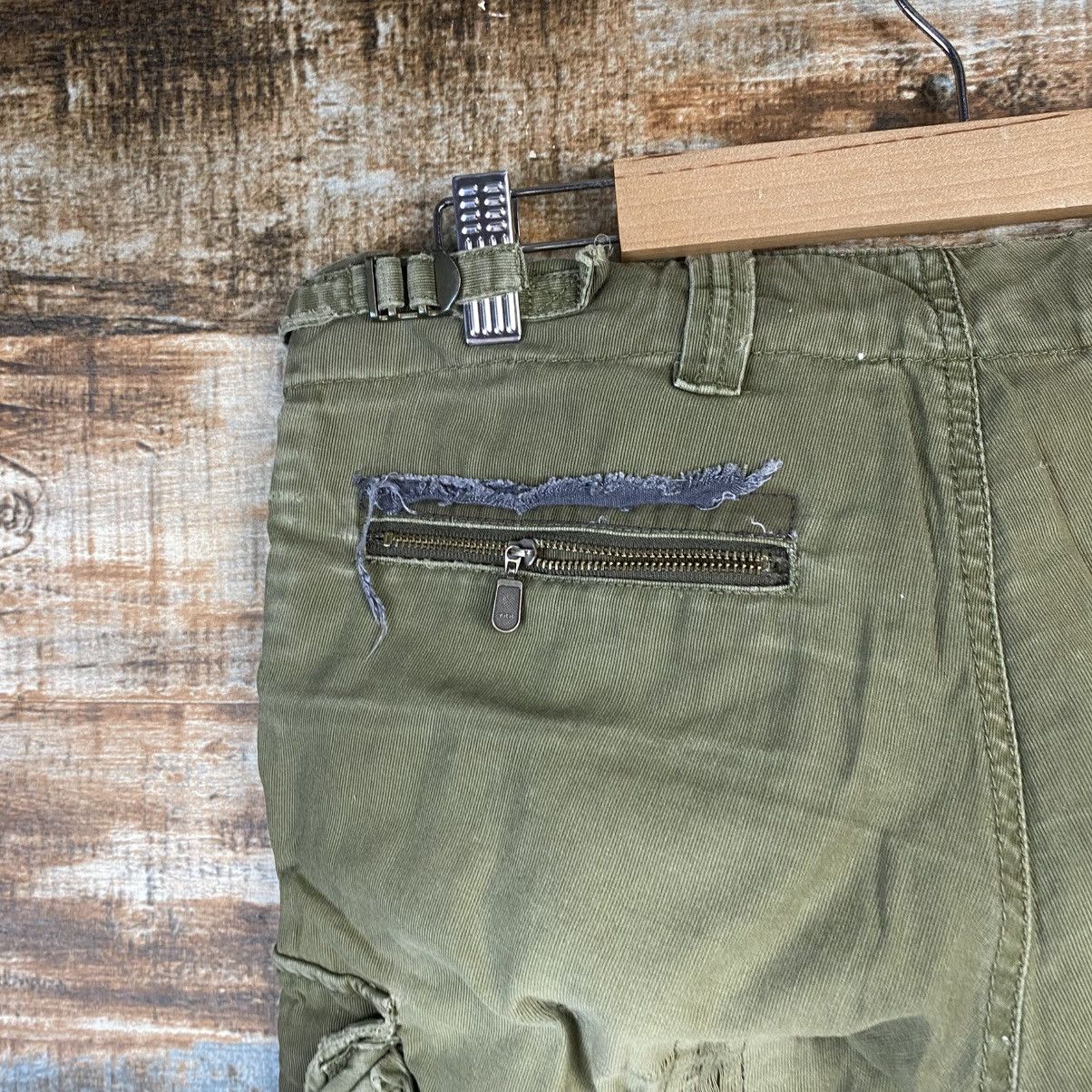 Japanese Brand DL Back Number Green Cargo Multipocket Pants #C1204 Size US 28 / EU 44 - 19 Thumbnail