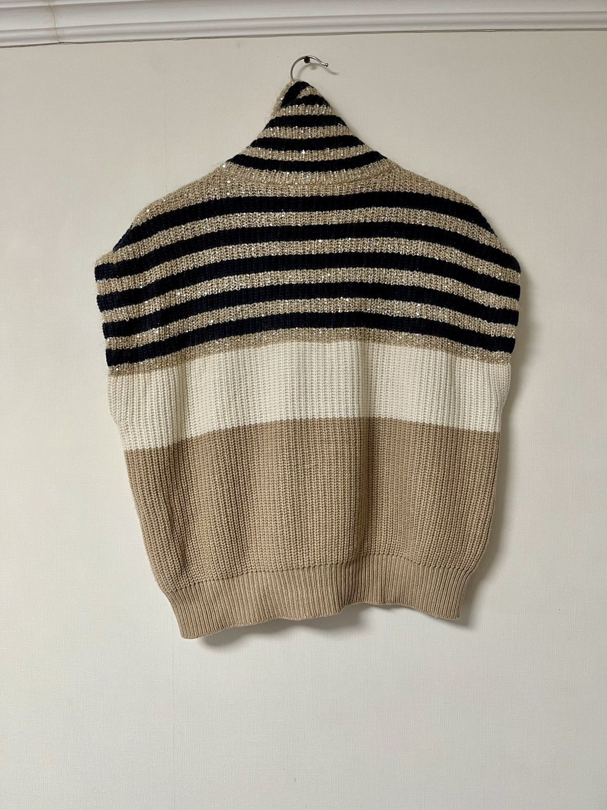 Brunello Cucinelli Brunello Cucinelli Cashmere Sequins Vest Sweater Size S / US 4 / IT 40 - 5 Thumbnail