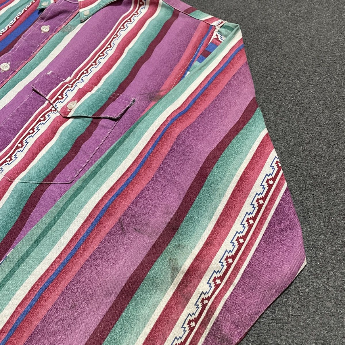 Wrangler 90s Wrangler Brushpopper Aztec Pattern Western Shirt Size US XL / EU 56 / 4 - 5 Thumbnail