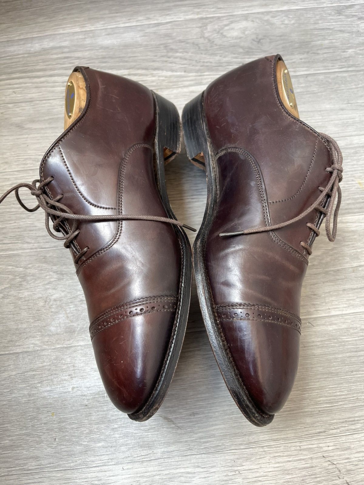 Alden Alden shell cordovan cap-toe oxford leather shoes us 9C/E Size US 7.5 / EU 40-41 - 9 Thumbnail
