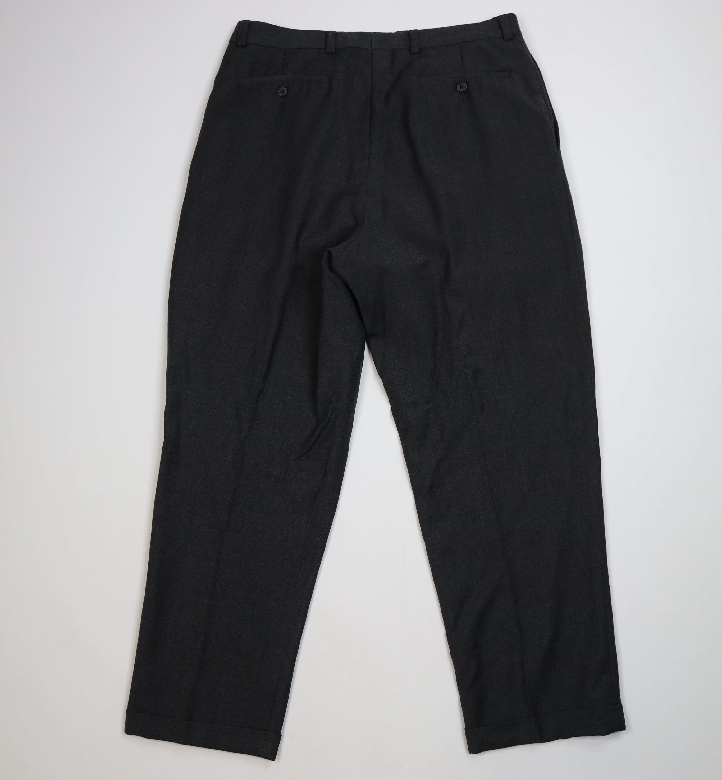 Eddie Bauer Vintage 90s Eddie Bauer Wool Knit Cuffed Chino Pants Gray Size US 36 / EU 52 - 8 Thumbnail