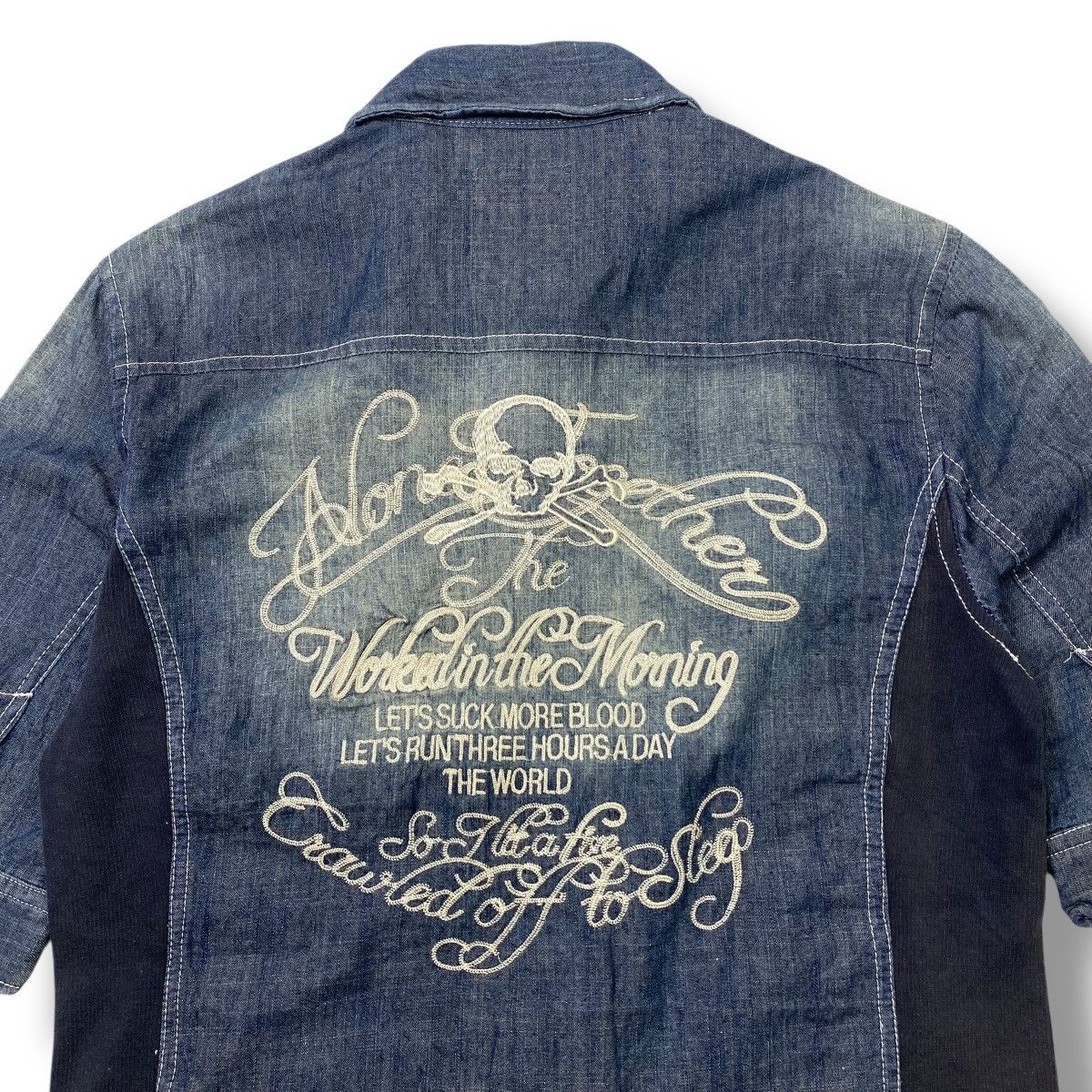 In The Attic In the Attic skull embroidery button ups shirt y2k style Size US M / EU 48-50 / 2 - 5 Thumbnail