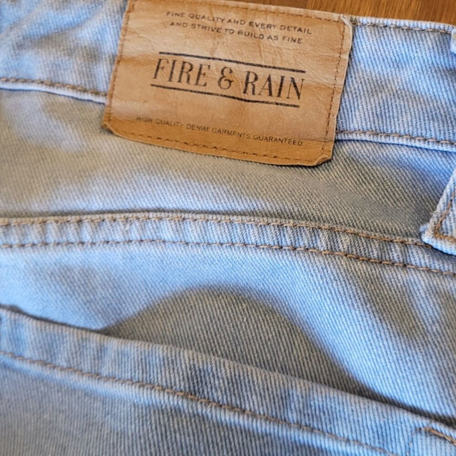 Firetrap Fire & Rain Skeleton Graphic Light Distressed Jeans 32x30 Size US 32 / EU 48 - 8 Thumbnail