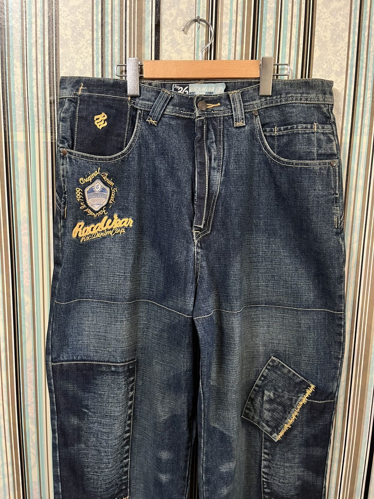 Rocawear 1999 OG rocawear denim corp patches boro #B2 Size US 36 / EU 52 - 3 Thumbnail