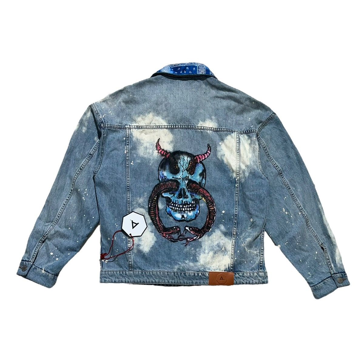 Alchemist Oversized “shit happens” himumimdead denim jacket Size US M / EU 48-50 / 2 - 3 Thumbnail