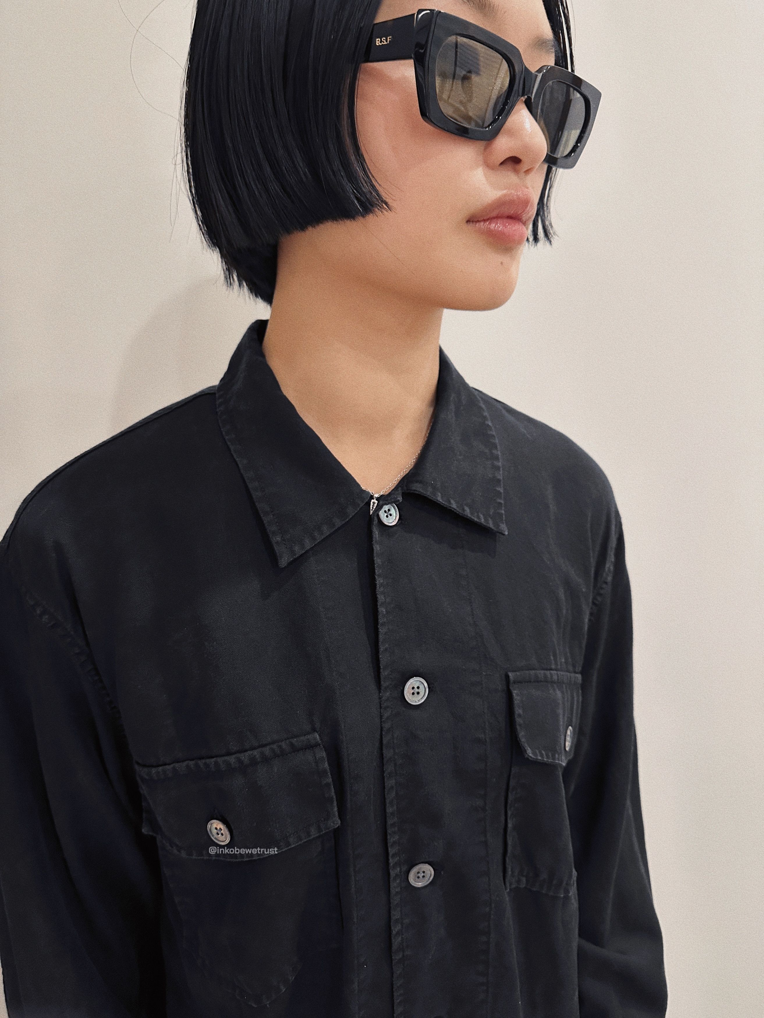 Our Legacy Chamois Shirt - Black Silky Wash Size US M / EU 48-50 / 2 - 5 Thumbnail