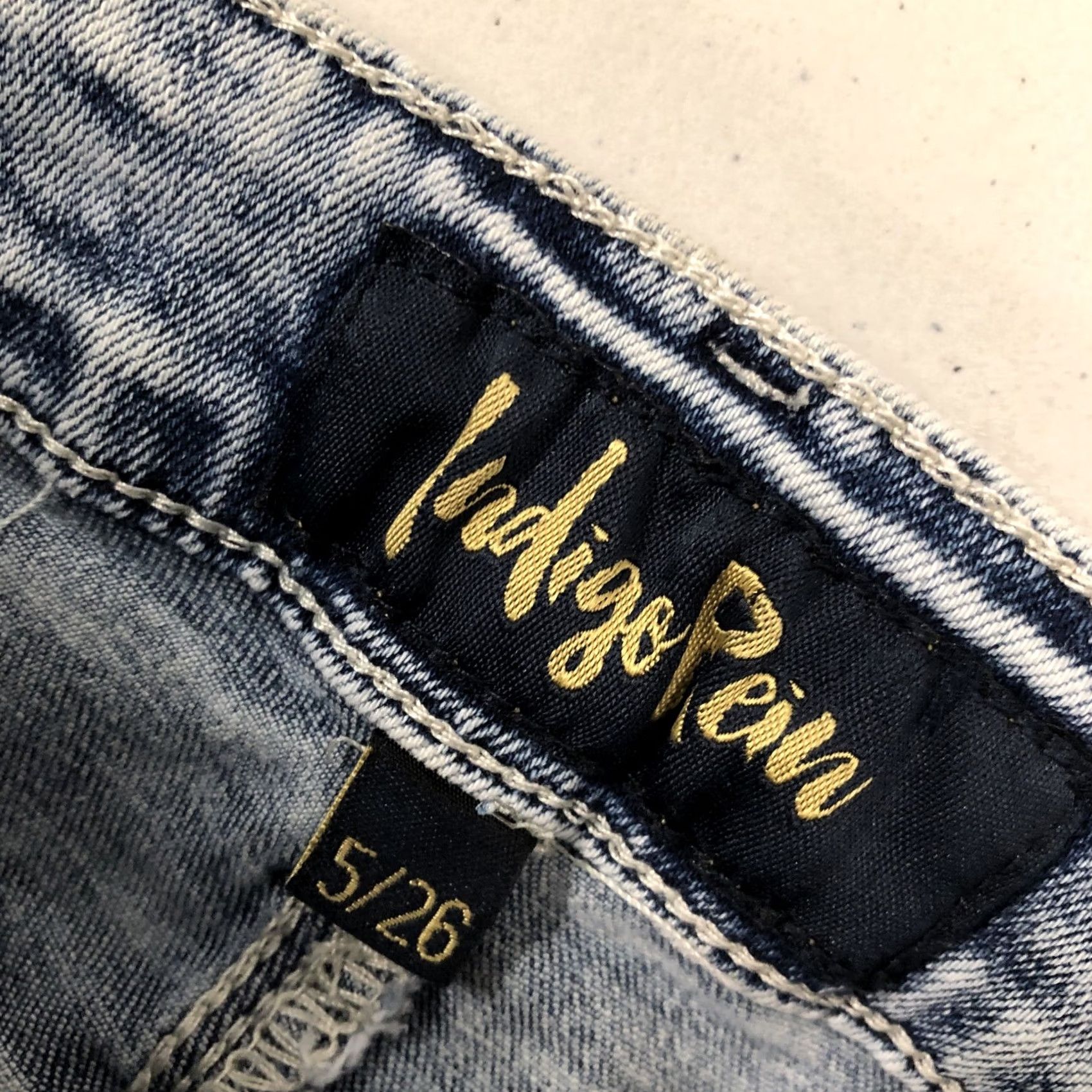 Vintage Indigo Rein Jeans Slim Ankle 26x26 NWT Blue Denim Stretch 5/26 High Rise Narrow Leg 5-Pocket Style Women Mens Size 27" / US 4 / IT 40 - 6 Thumbnail