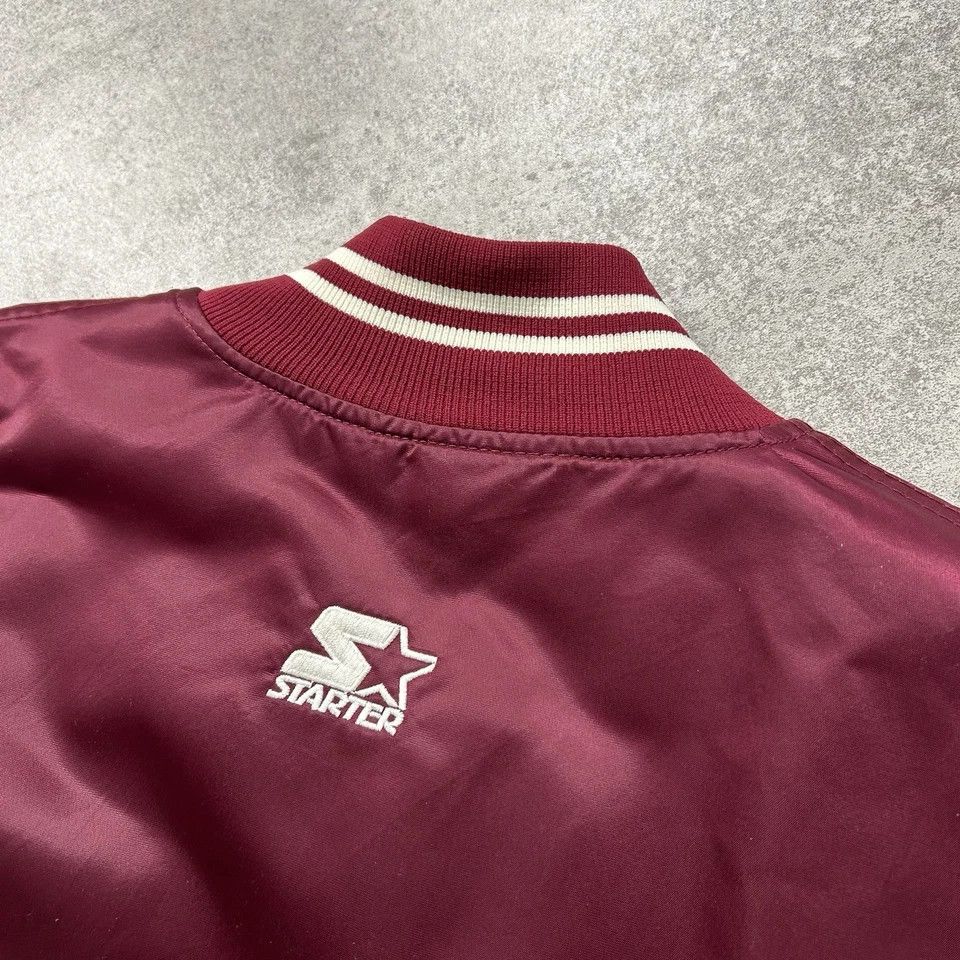 NCAA × Starter × Vintage NCAA TEXAS A&M AGGIES UNIVERSITY STARTER SATIN JACKET SIZE L Size US L / EU 52-54 / 3 - 4 Thumbnail