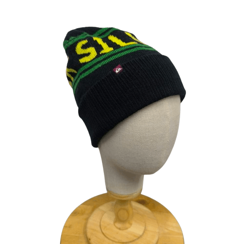 Quiksilver 🌊 Quiksilver spellout stripes beanie hat Size ONE SIZE - 1 Thumbnail