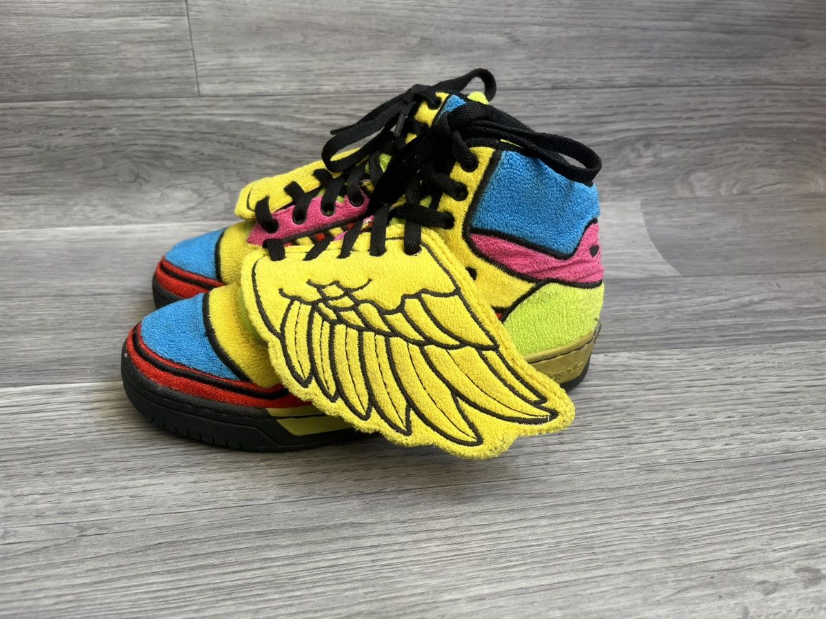 Jeremy Scott Jeremy Schott wings rainbow color way high top sneakers Size US 5 / EU 37 - 4 Thumbnail