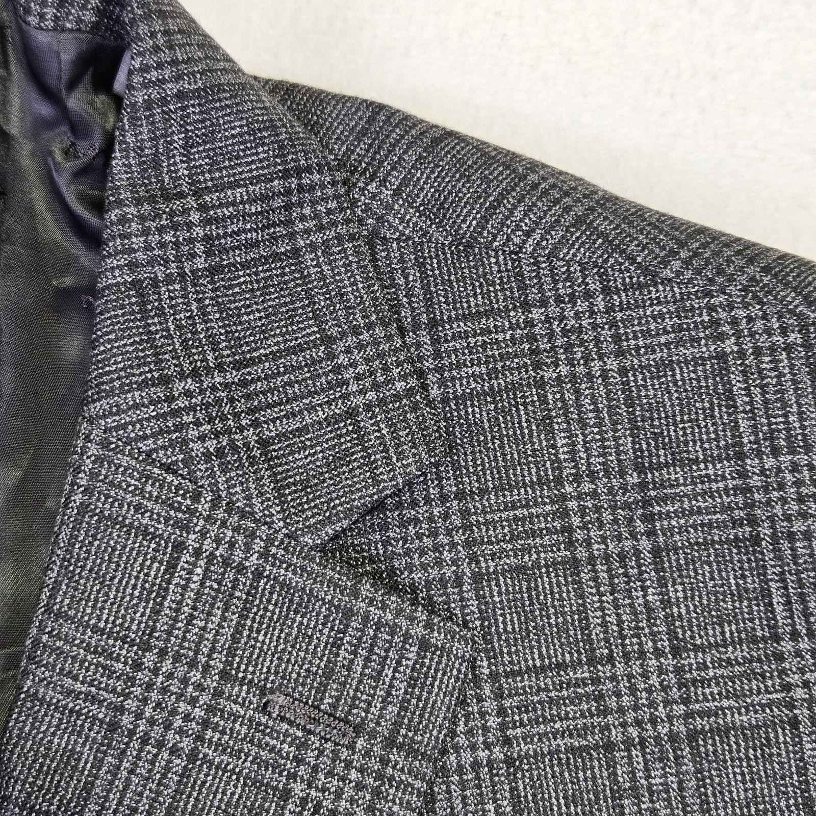 Michael Kors Michael Kors Glen Plaid Sport Coat Blazer Gray Interview Size 42S - 3 Thumbnail