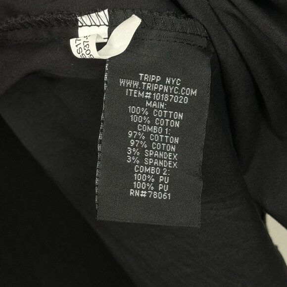 Tripp NYC Tripp NYC Daang Goodman Black Mini Dress Plus Sz 4X Faux Lea Size 4XL / US 24-26 - 16 Thumbnail