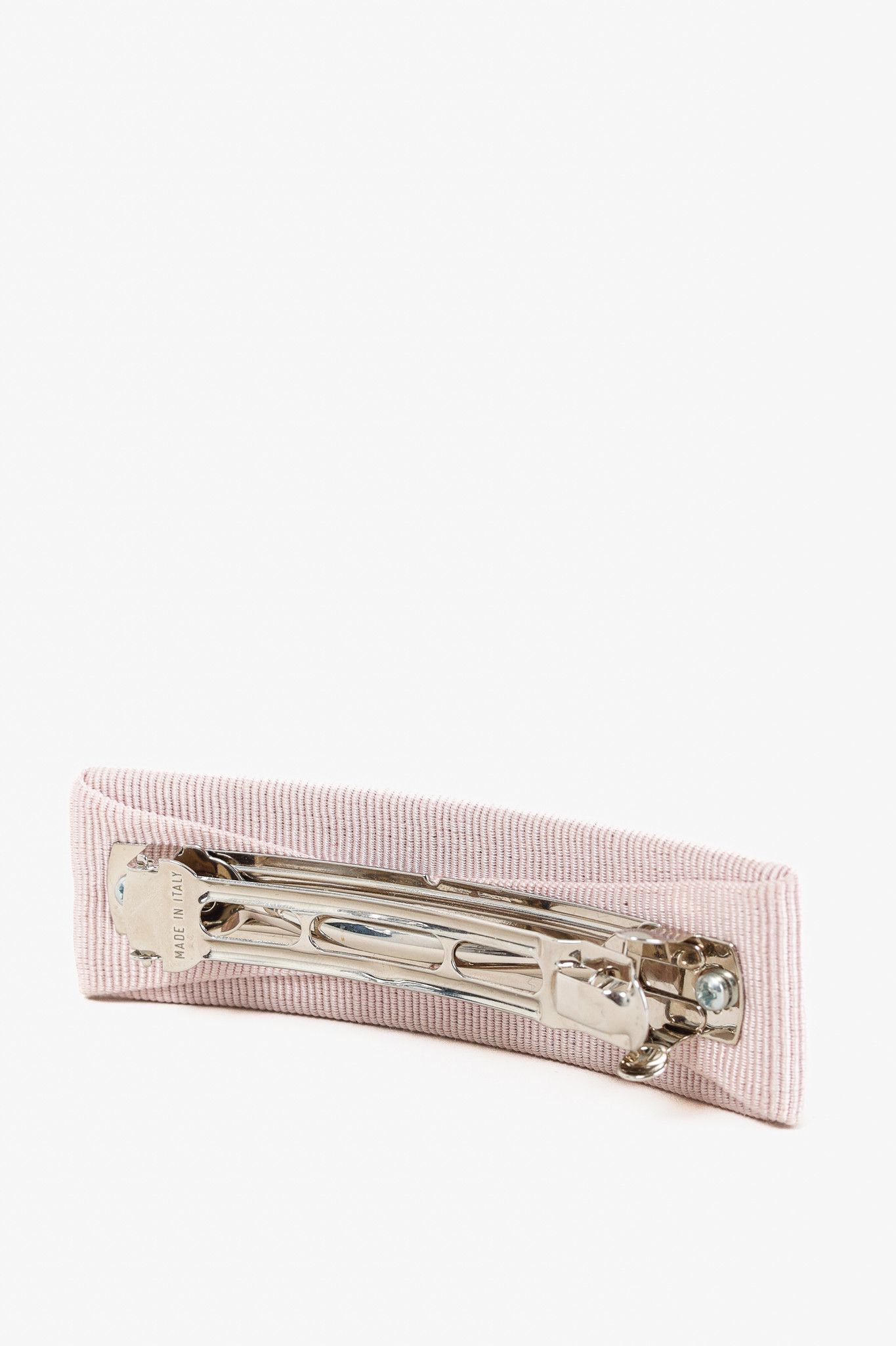 Salvatore Ferragamo Salvatore Ferragamo Cipria-Grosgrain Gancini Barrette Size ONE SIZE - 4 Thumbnail