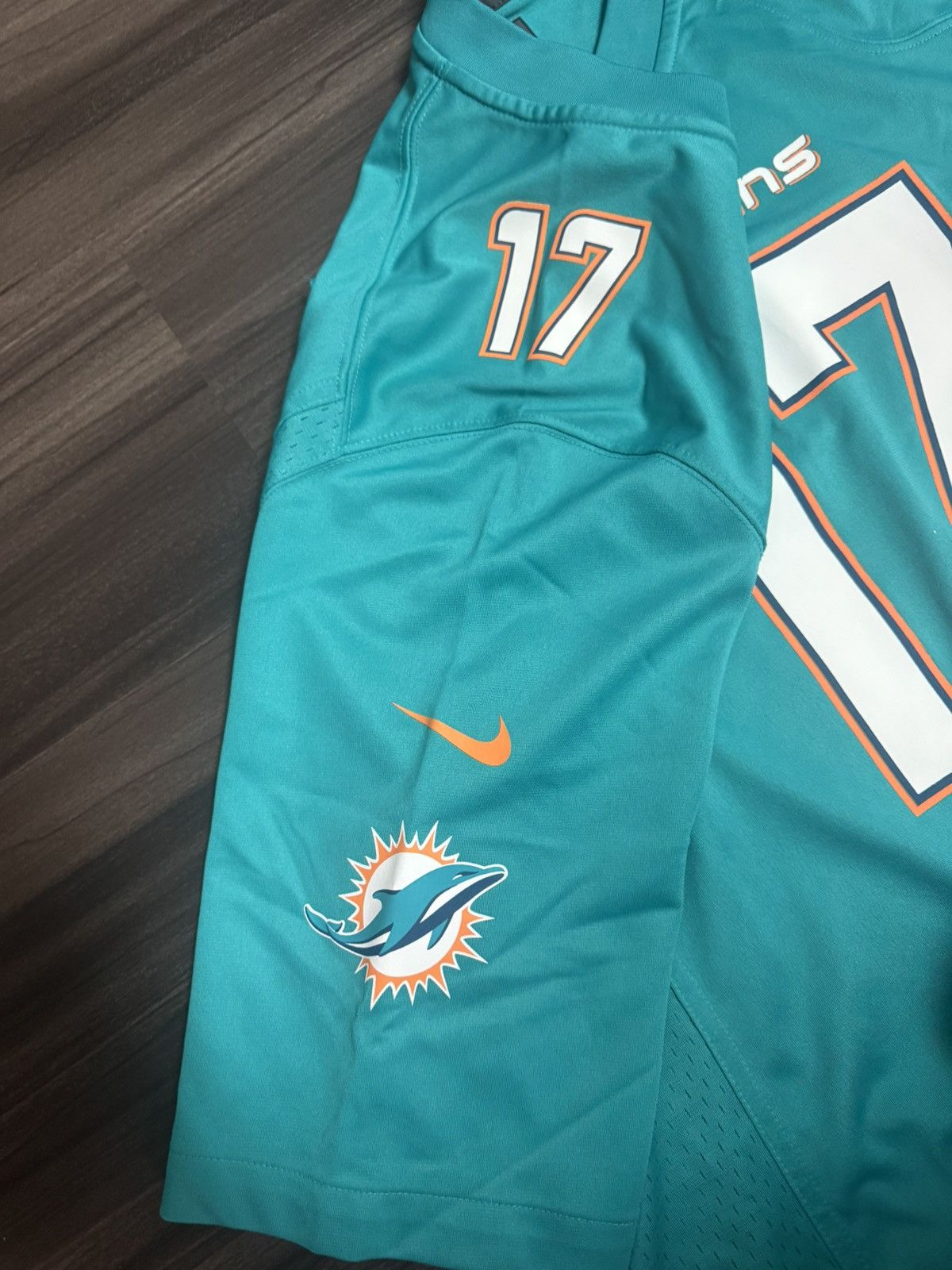 Nike Miami Dolphins Ryan Tannehill #17 NFL On Field Home Jersey Size US XL / EU 56 / 4 - 6 Thumbnail