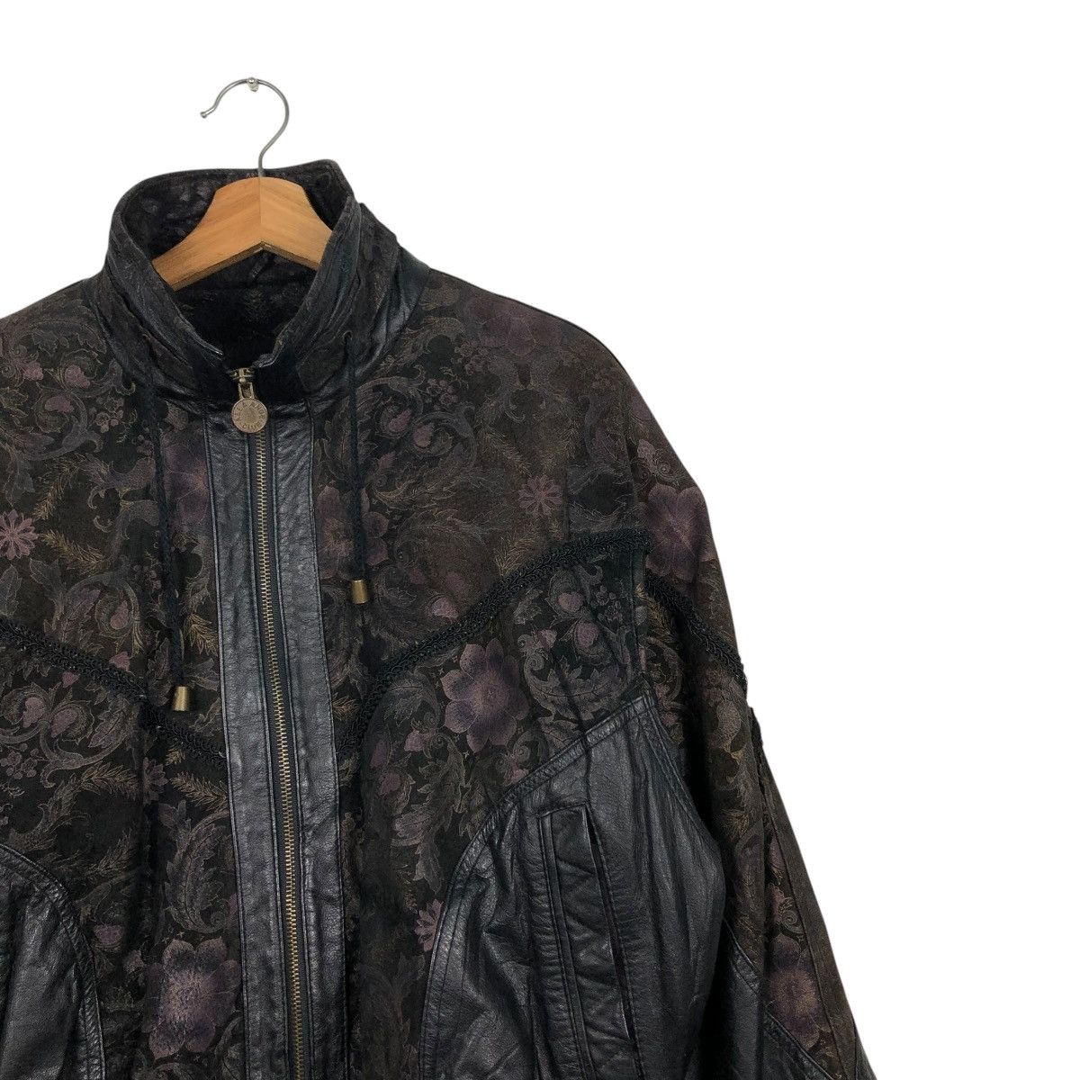 Japanese Brand 🔥VINTAGE BIKER LEATHER JACKET CHIA ISSEY MIYAKE Size US M / EU 48-50 / 2 - 8 Thumbnail