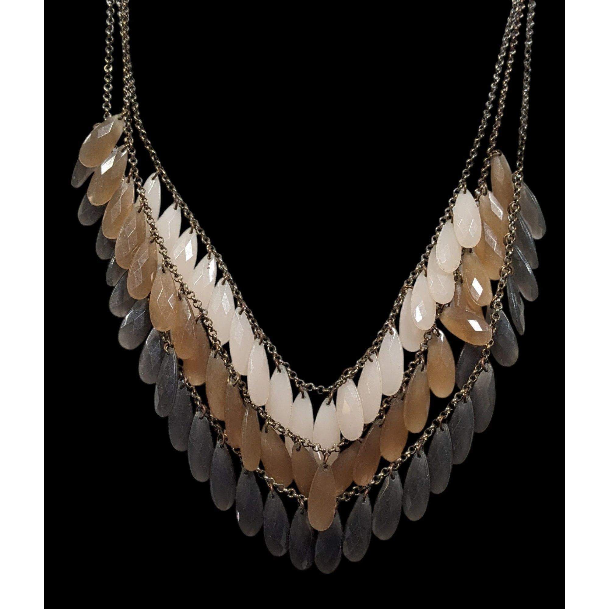 Other Earth Tone Nostalgic Multilayer Fringe Necklace Size ONE SIZE - 1 Thumbnail