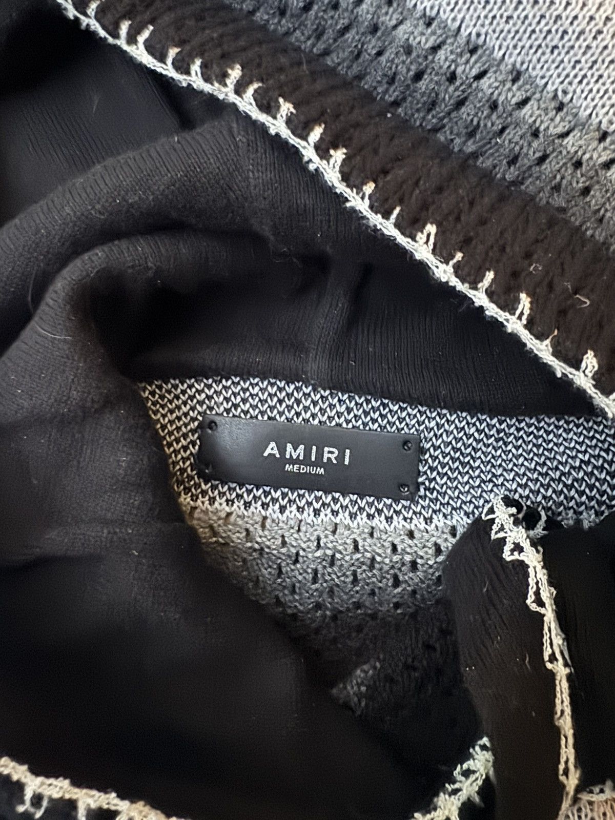 Amiri Amiri Striped Knitted Hoodie Size US M / EU 48-50 / 2 - 3 Thumbnail